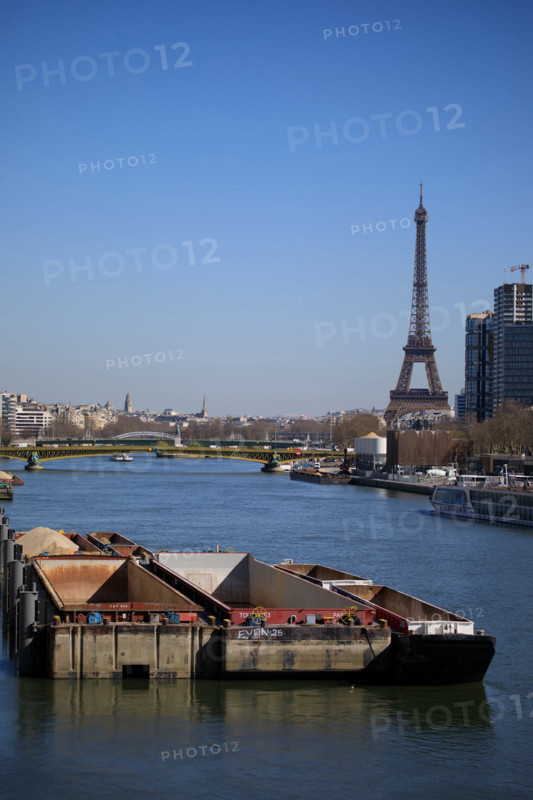 Paris, the Seine river and the Tour Eiffel