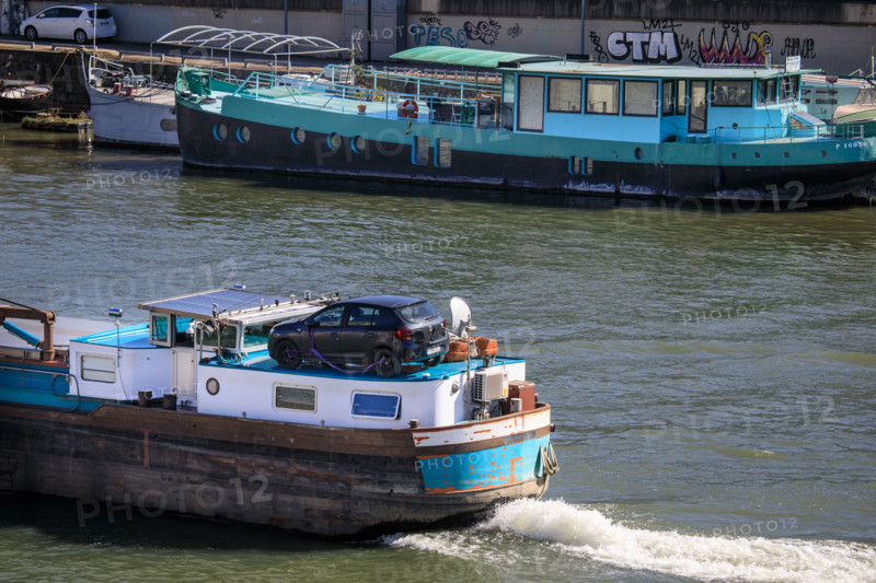 Paris, barge over the Seine
