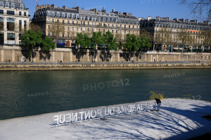 Paris, barge over the Seine
