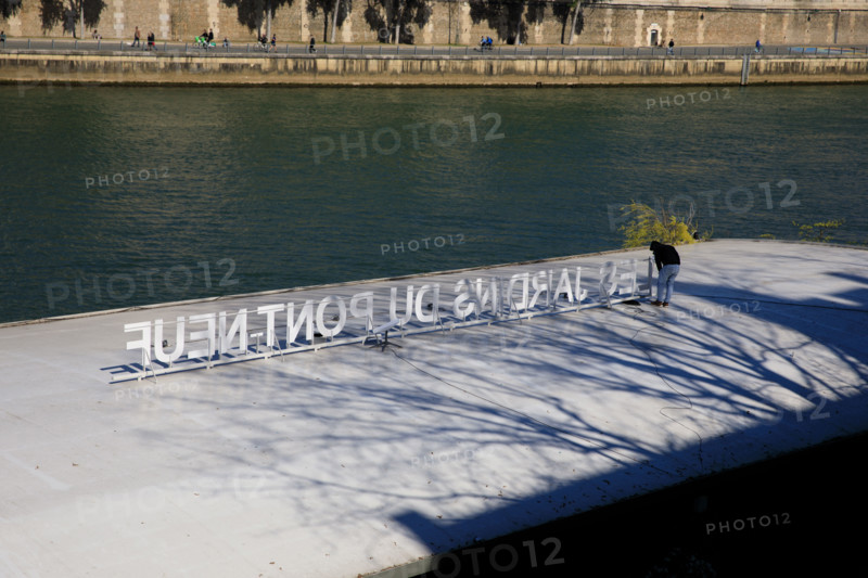 Paris, barge over the Seine