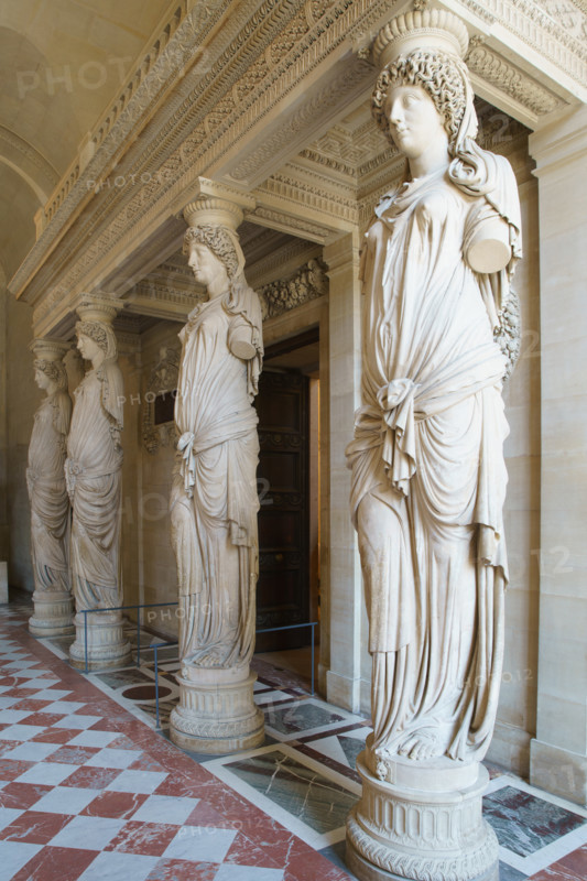 Paris, Louvre Museum, the Salle des Cariatides