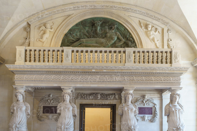 Paris, Louvre Museum, the Salle des Cariatides