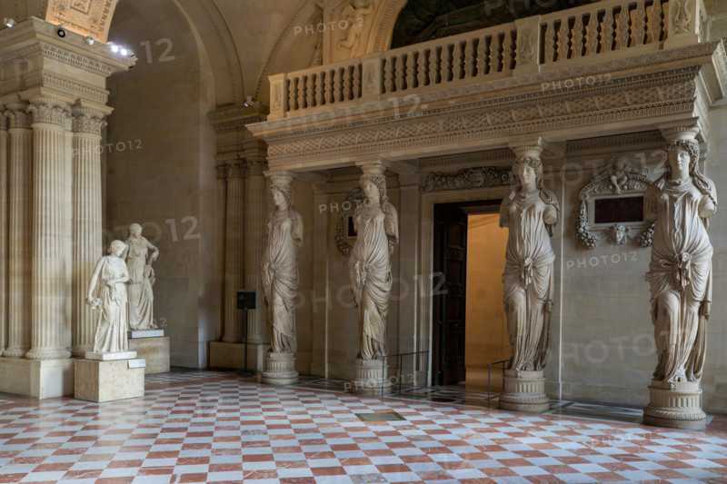 Paris, Louvre Museum, the Salle des Cariatides