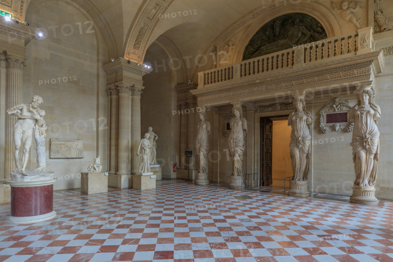 Paris, Louvre Museum, the Salle des Cariatides