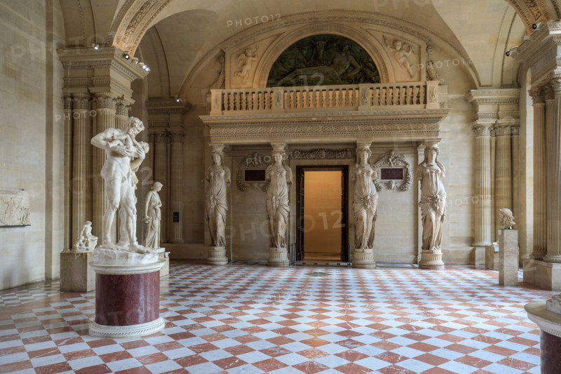 Paris, Louvre Museum, the Salle des Cariatides