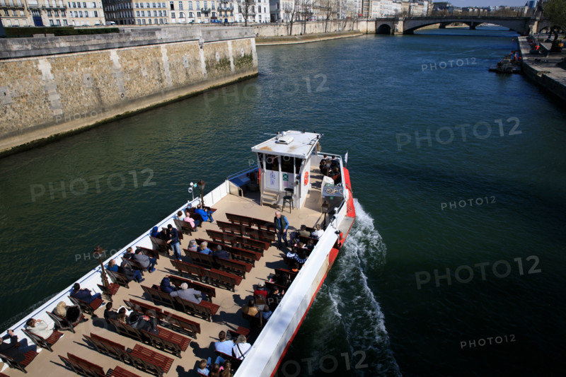 Paris, barge over the Seine