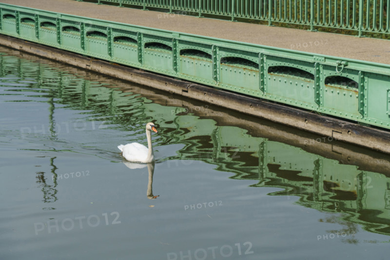 france, région centre, Loiret, Briare, pont canal de Birare, pont-canal portant le canal latéral à la Loire au-dessus de la Loire. concu pas les ateliers de Gustave Eiffel,