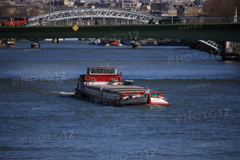 Paris, barge over the Seine