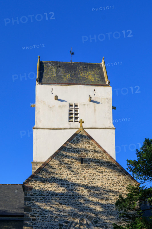 france, region Normandie, Manche, cotentin, Agon coutainville, église d'Agon,