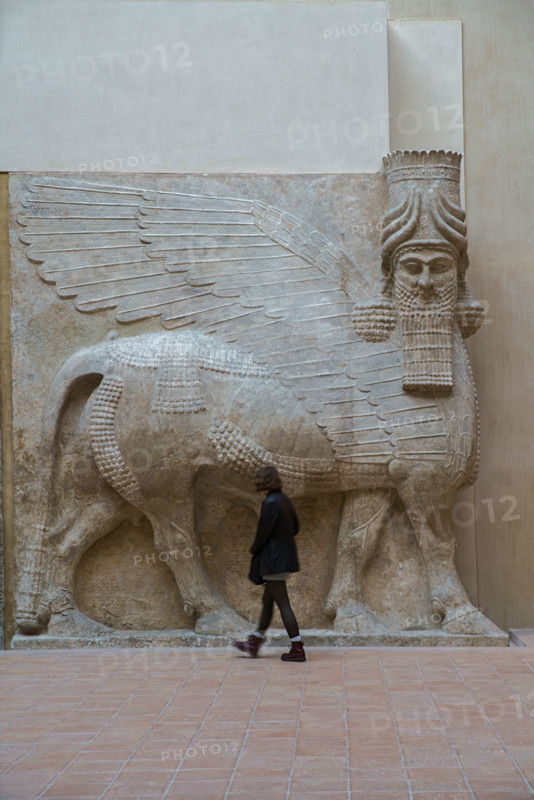 Paris, Musée du Louvre, gardien de porte du palais de Sargon II