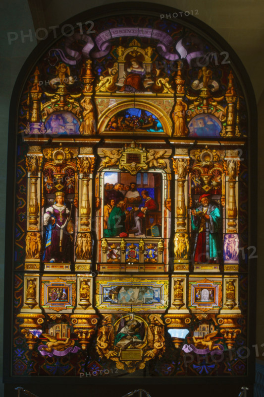 Paris, Musée du Louvre, Vitrail des inventions et découvertes de la Renaissance