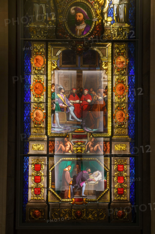 Paris, The Louvre, Stained-glass window