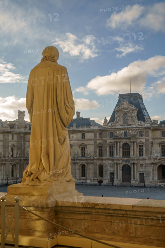 Paris, The Louvre, the Cour Napoléon