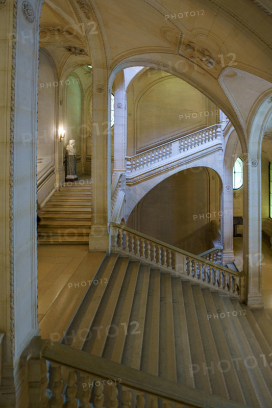 Paris, The Louvre, the Escalier Lefuel