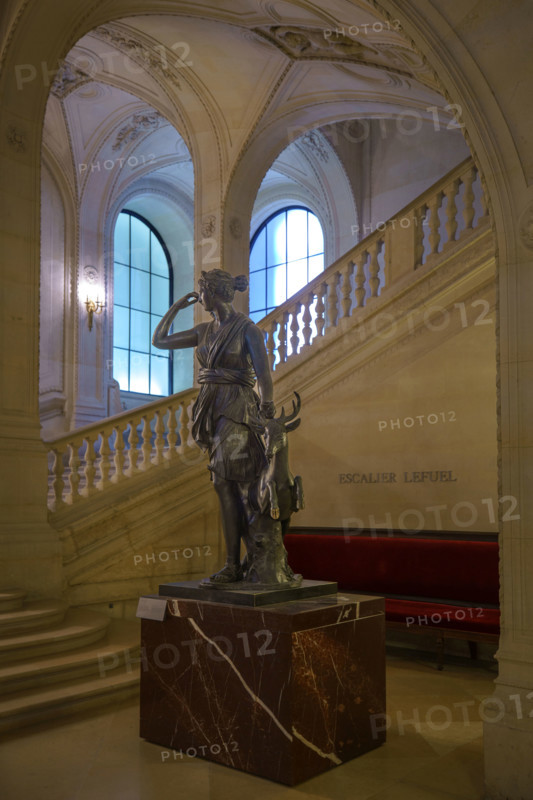 Paris, The Louvre, the Escalier Lefuel