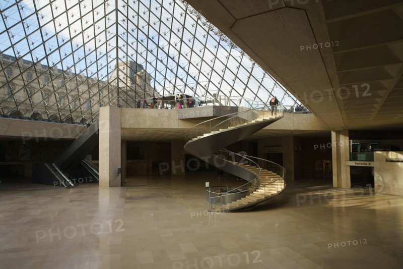 Paris, The Louvre, the Hall Napoléon