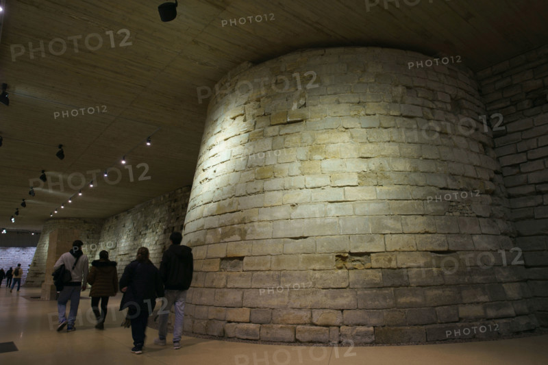 Paris, The Louvre, moats of the Medieval Louvre