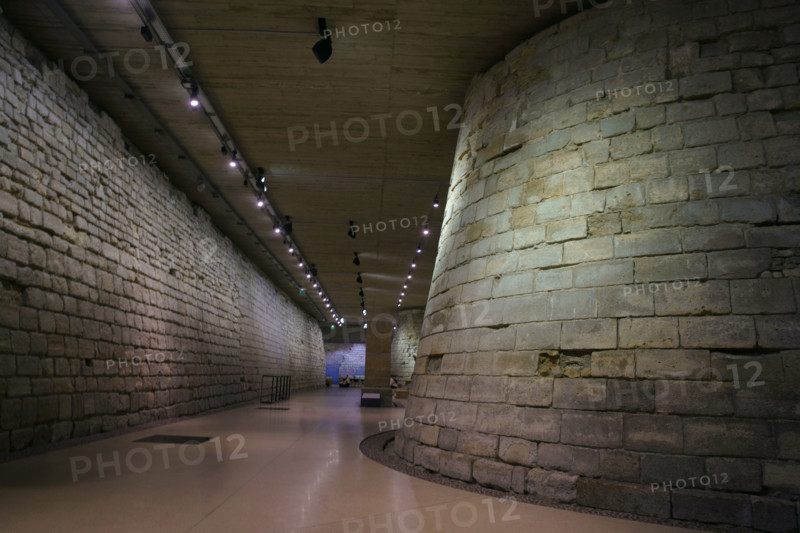 Paris, The Louvre, moats of the Medieval Louvre