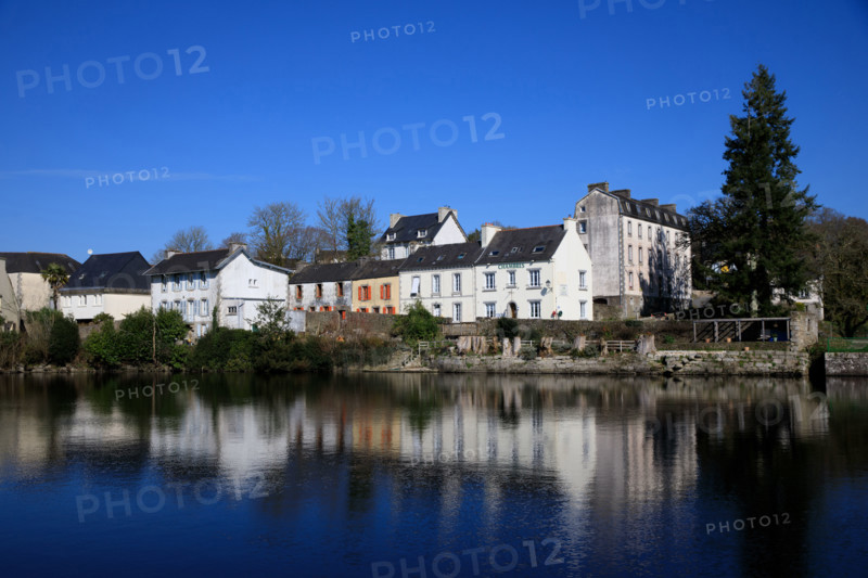 FRance, région Bretagne, Finistère, Huelgoat, les rochers, cahos de huelgoat, lac
