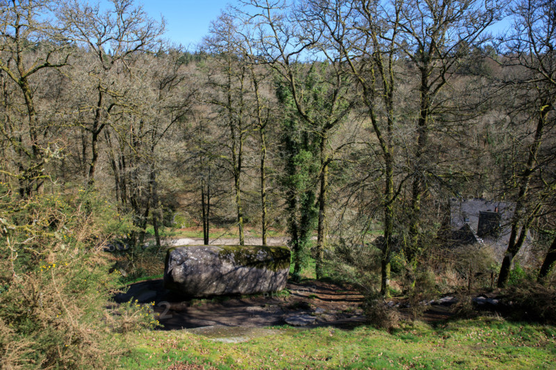 FRance, région Bretagne, Finistère, Huelgoat, les rochers, cahos de huelgoat, la roche tremblante,