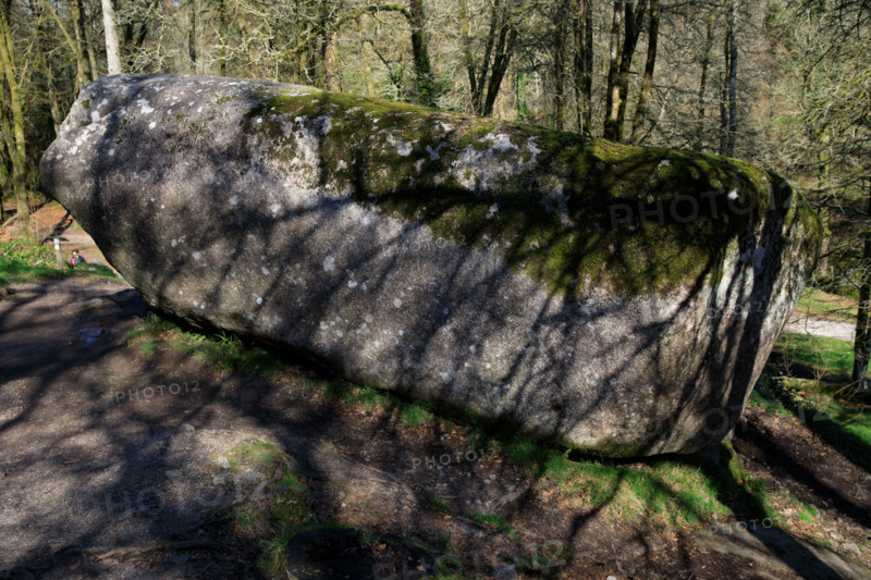 FRance, région Bretagne, Finistère, Huelgoat, les rochers, cahos de huelgoat, la roche tremblante,
