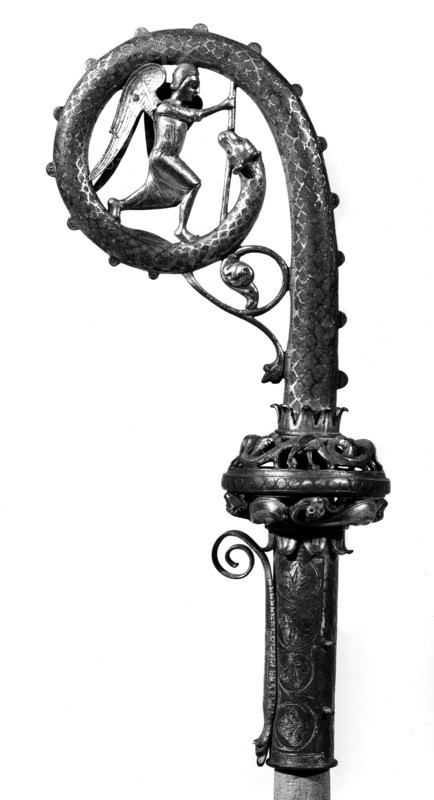 Stick decorated with Limoges enamel