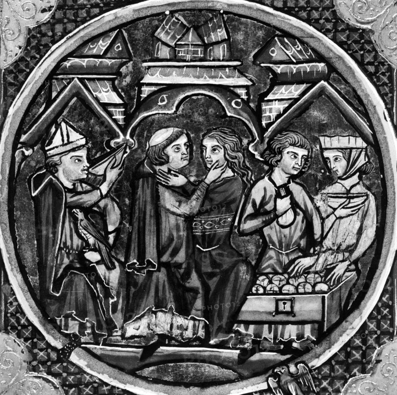 Bible moralisée - Certains prêtres menaient une vie de débauche -