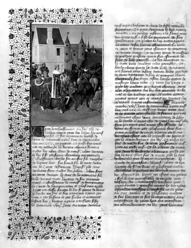 Entrée à Paris de Jean II le Bon et de Jeanne de Boulogne