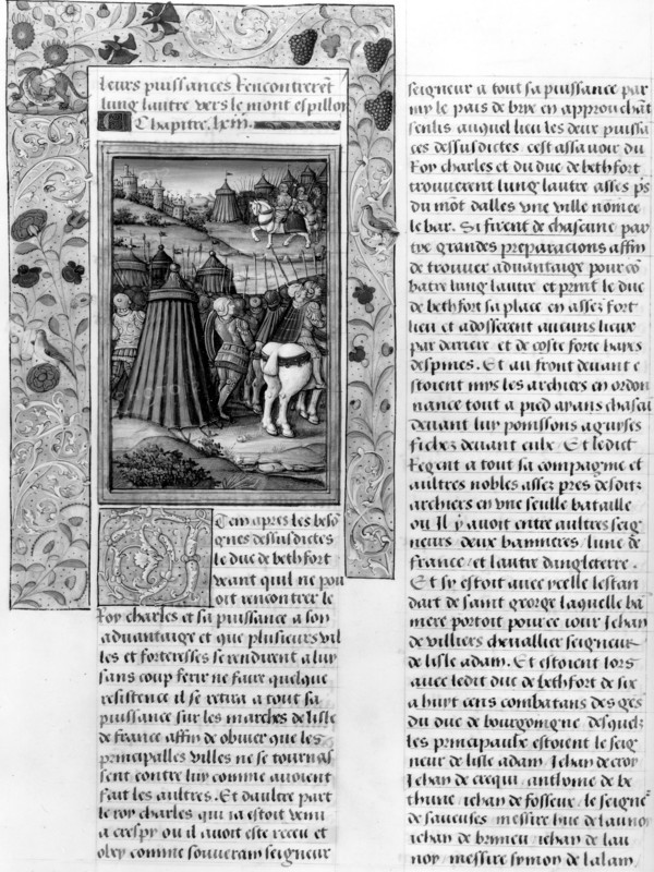 Rencontre de Charles VII, du duc de Bedford et de leurs armées