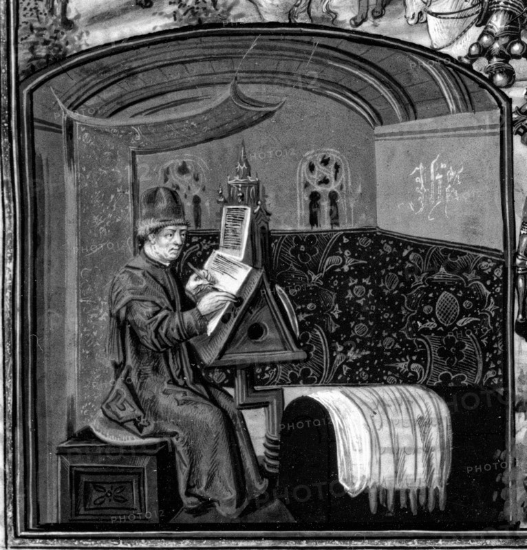 Froissart writing his Chronicles.