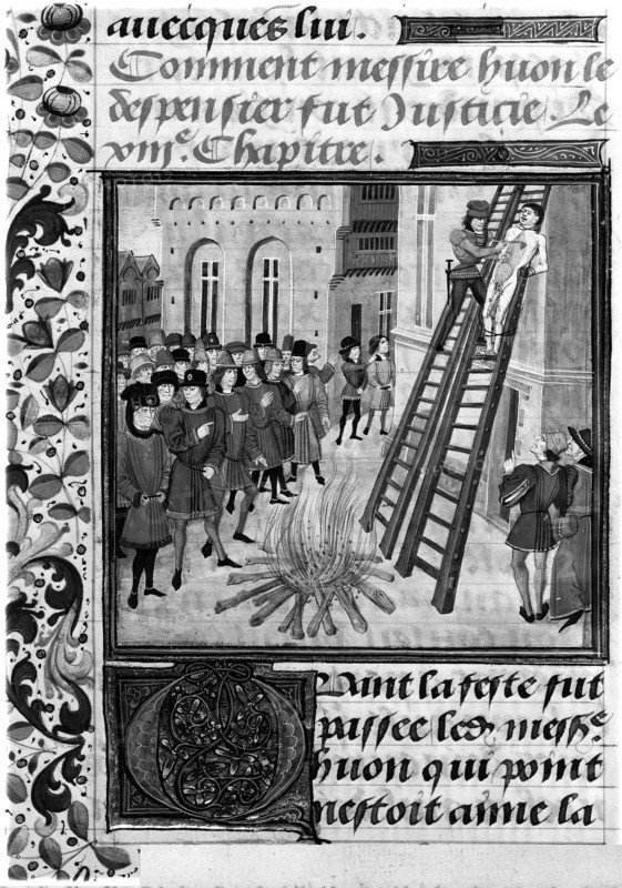 La justice du roi - Exécution de messire Huon le Despensier -