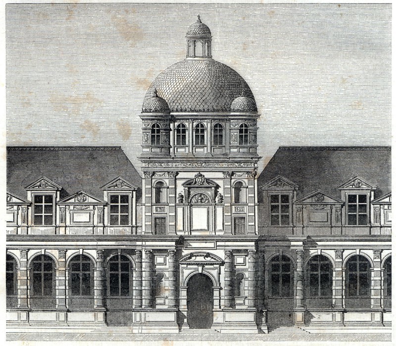Palais des Tuileries - Partie centrale par Philibert Delorme -