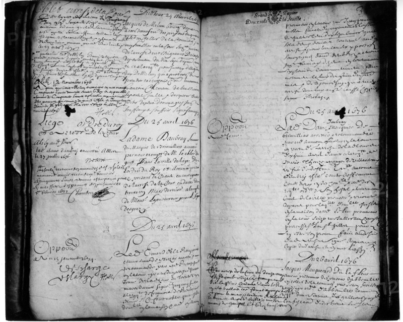 Record of arrest of the marchioness of Brinvilliers
