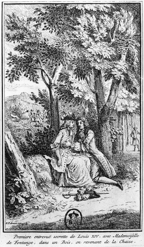 Meeting of Louis XIV and Mademoiselle de Fontanges