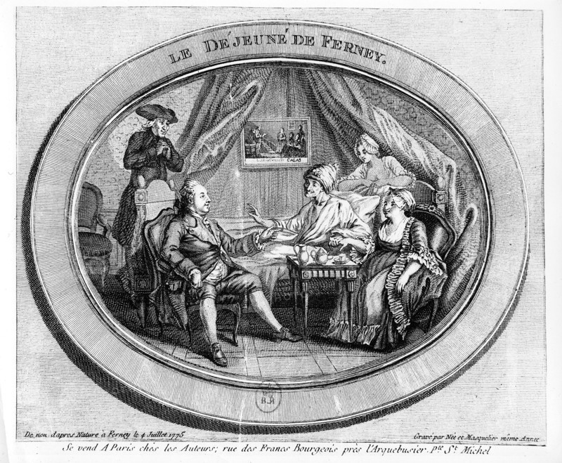 Voltaire the lunch of Ferney -