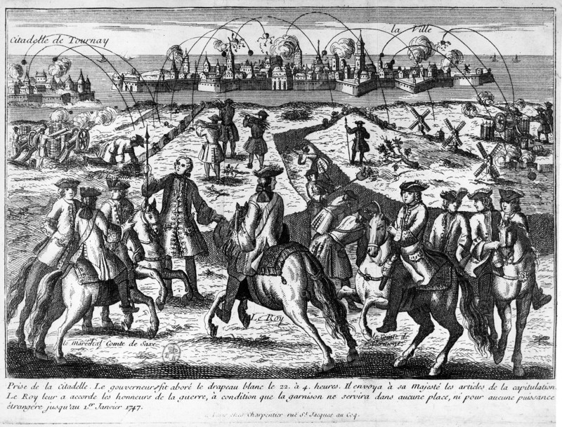 Catch of the citadel of Tournay 22-12-1746 -
