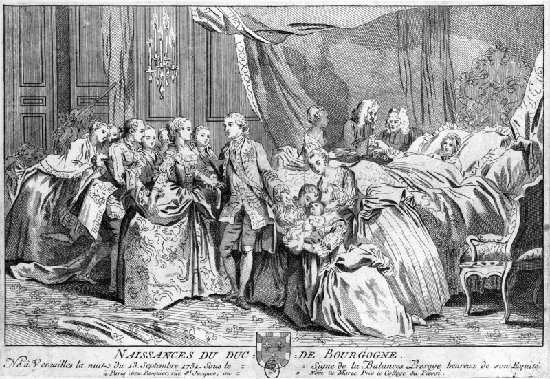 Versailles- 13 septembre 1751 - Naissance du duc de Bourgogne -