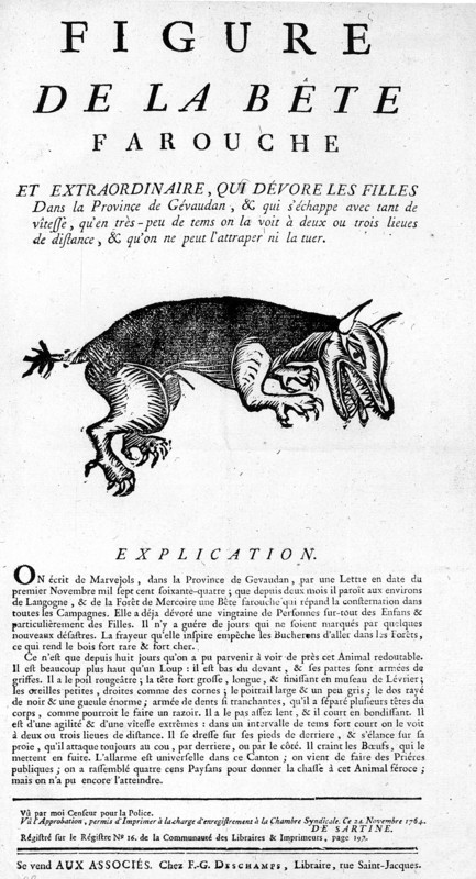 Novembre 1764 - La farouche bête du Gévaudan -