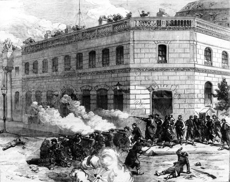 The Commune defense of the Elysium by the insurrectionists 1871