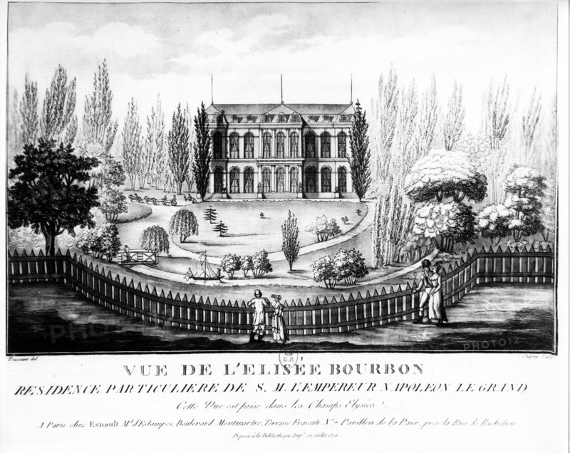 Vue de l'Elysée Bourbon - Résidence de Napoléon
