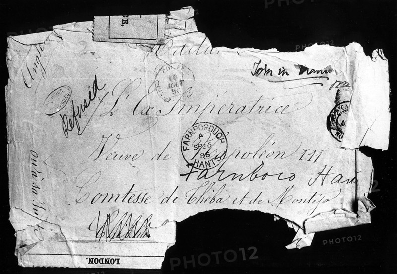 Letter written by Pinguet and addressed to Empress Eugénie