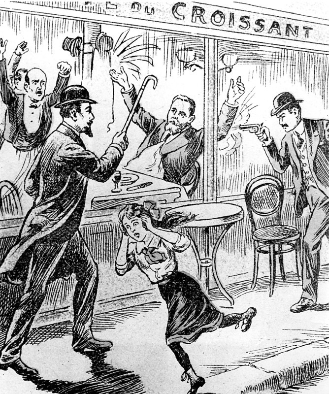 Assassination of Jaurès at the Café du Croissant