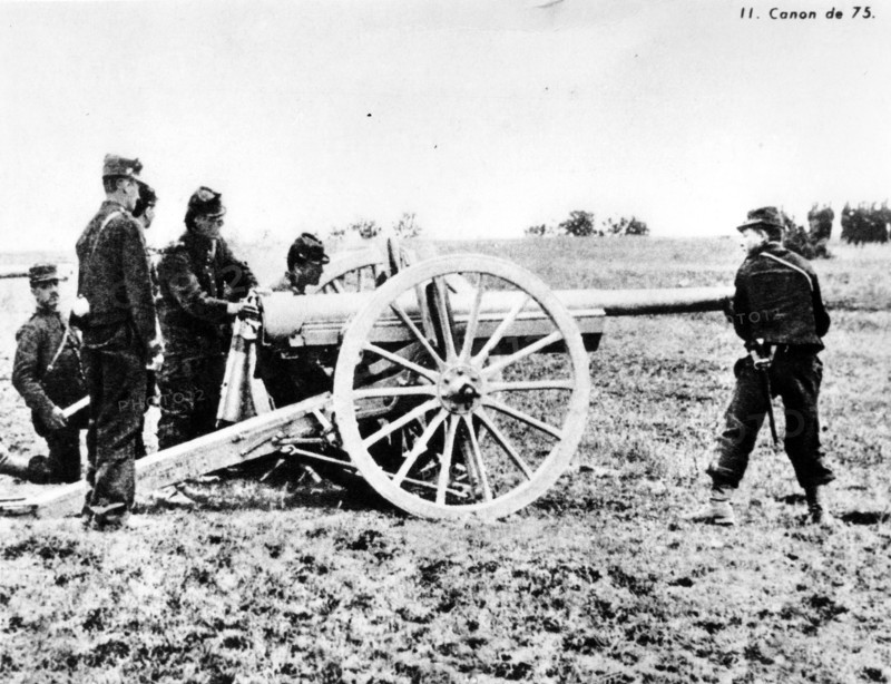 French 75 mm field gun