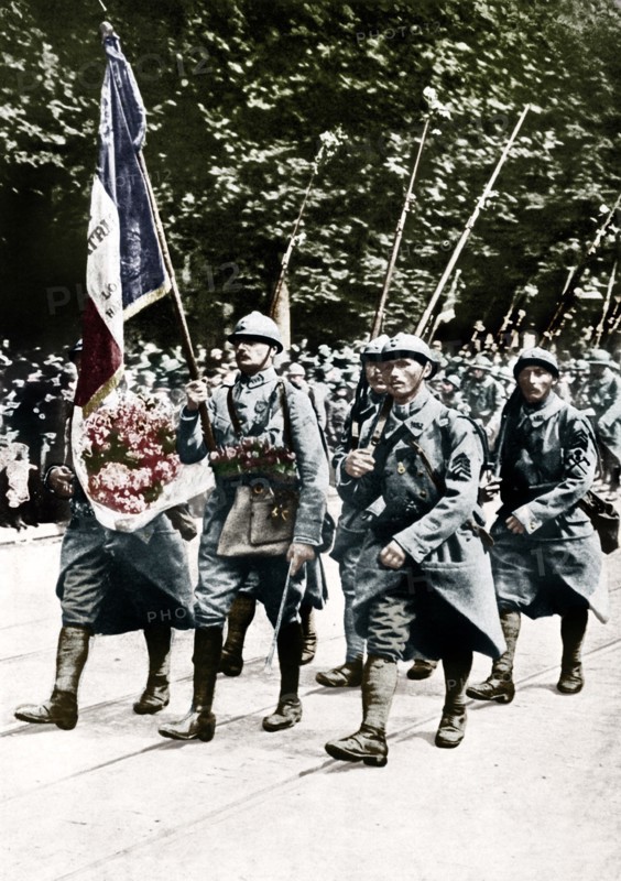 Flag of the 152th regiment of infantry