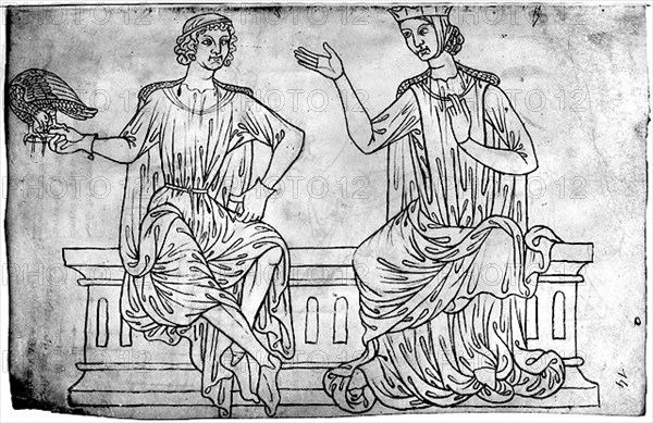 Couple à l'oiseau