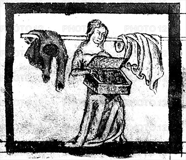 Merchant of clothes and ribbons