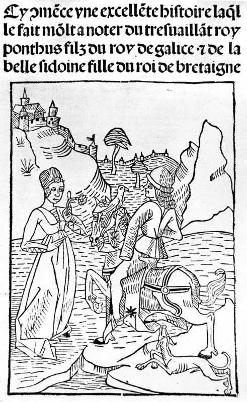 Meet of a lady and a knight