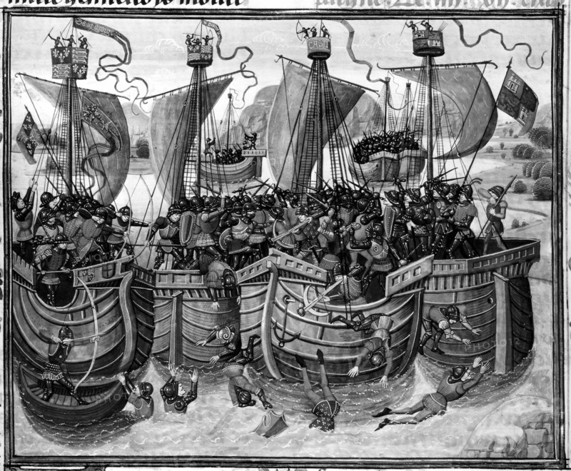 Froissart Chronicles: the battle of Guernsey