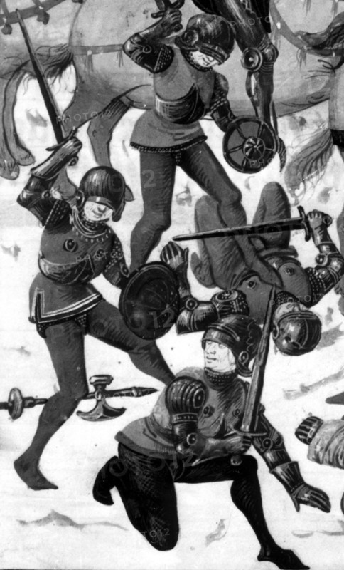 Battle between the English and the French (detail)