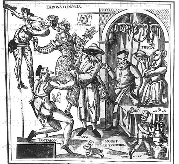 Characters from the "Commedia dell'Arte"